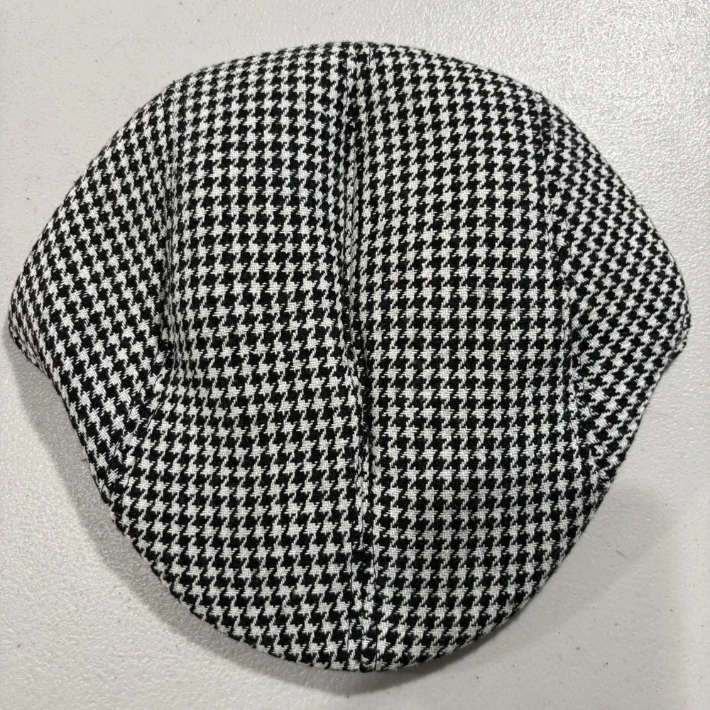 Cabbie Newsboy Flat Cap Unisex 58 Houndstooth Golf Beret Classic Peaky Blinders